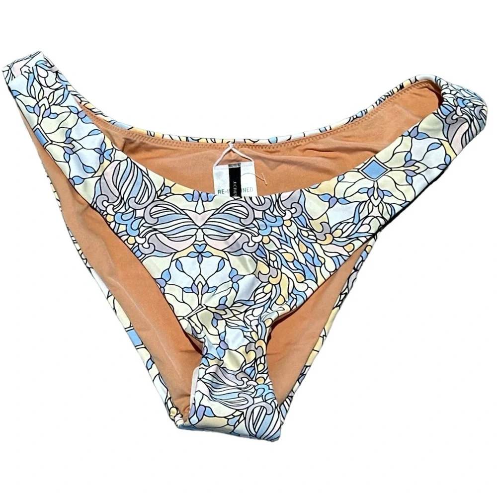 J. Crew Women’s Kaleidoscope Print Cheeky Active Bikini Bottoms Size Small